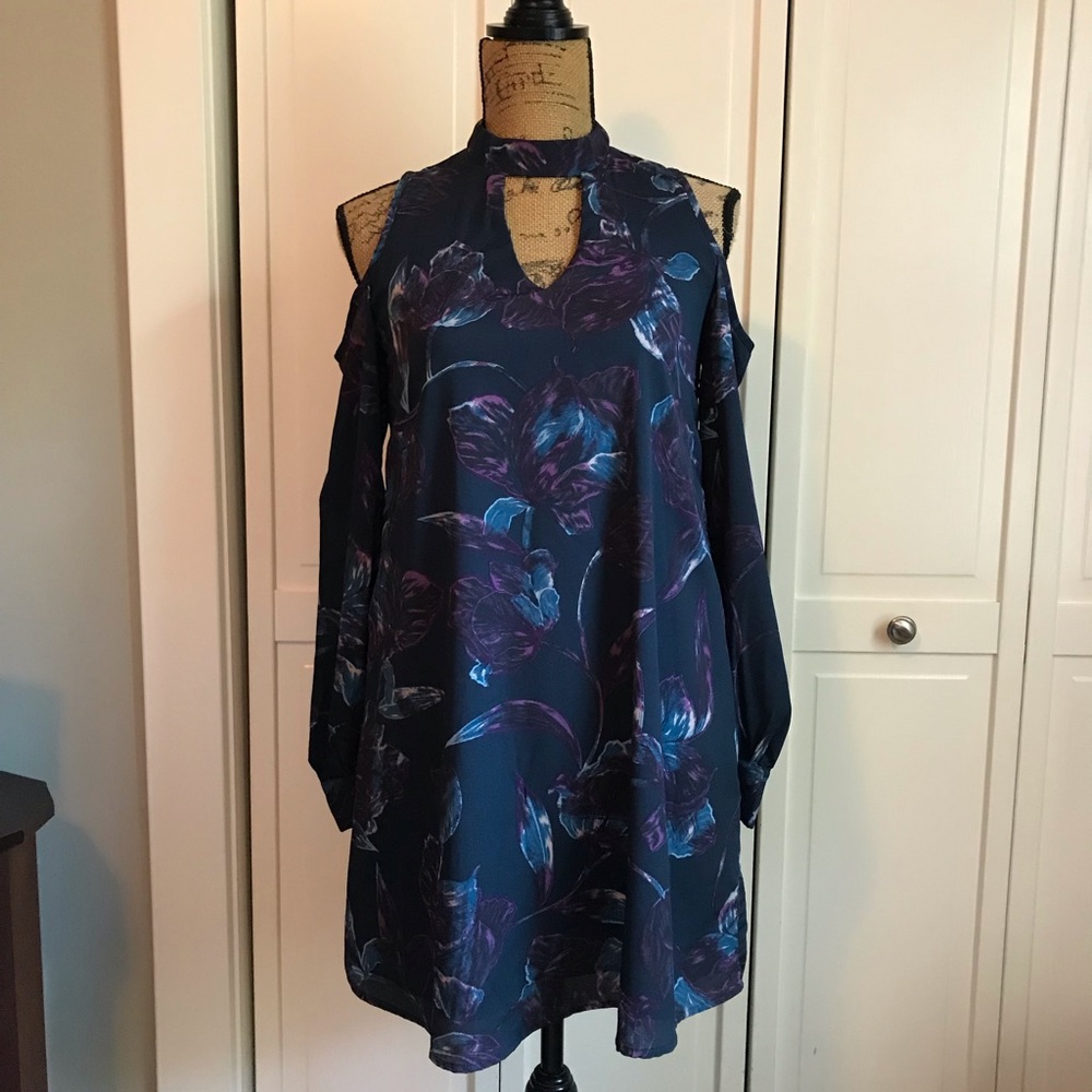 Everly cold shoulder dress